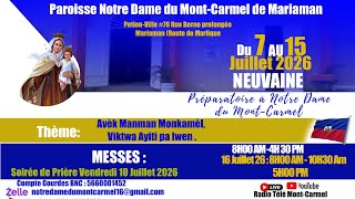 Messe du 12ème Dimanche du temps Ordinaire Année A / Dim 21Juin 2026 /N-D du Mont-Carmel de Mariaman