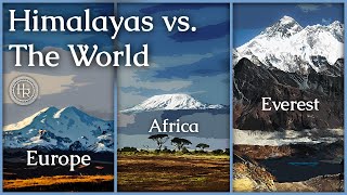 HIMALAYAS are incredibly high!!! A comparison with mountains of the world