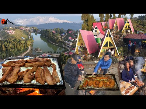 Smoked Pork Cooking Challenge to Beautiful Resort Shree Antu 24 Hours Outdoor Family Tour East Nepal