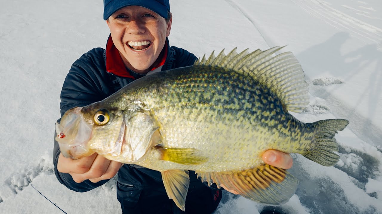 BIG Crappie on a ONE OF A KIND Homemade Lure! - Jay Siemens
