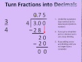 Converting Between Fractions and Decimals