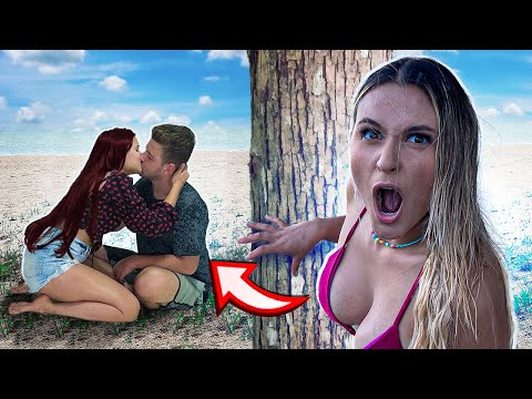 SEGUI MEU NAMORADO NA PRAIA E DESCOBRI TUDO!! *TRAIÇÃO?*
