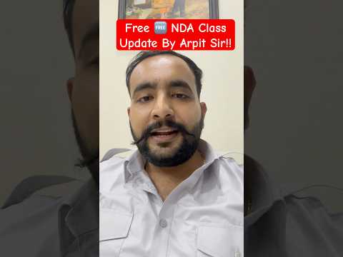 Free 🆓 NDA Class By Arpit Sir!! 😱