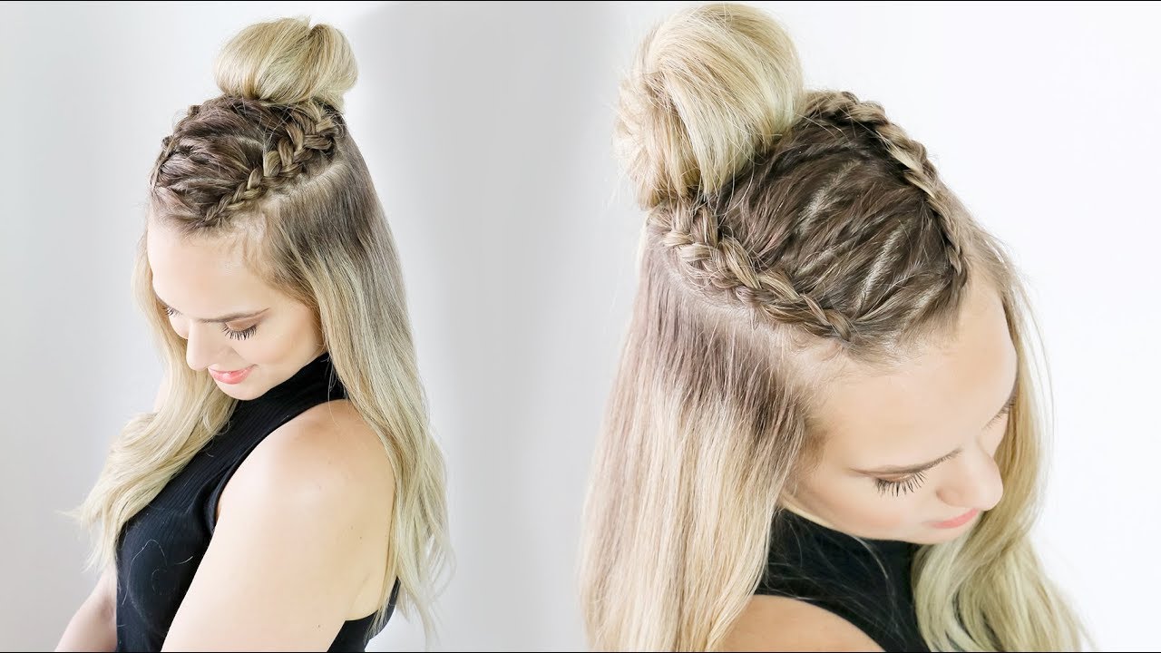 Zig Zag Half Updo on Long and Short Hair - KayleyMelissa
