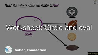 Worksheet: Circle and oval