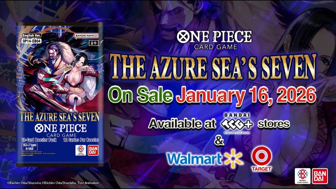 The ONE PIECE CARD GAME BOOSTER: THE AZURE SEA’S SEVEN- [OP14-EB04]  Trailer