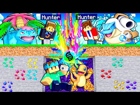 MEGA POKEMON Pixelmon MANHUNT In Minecraft! (Speedrunner Vs Hunters)