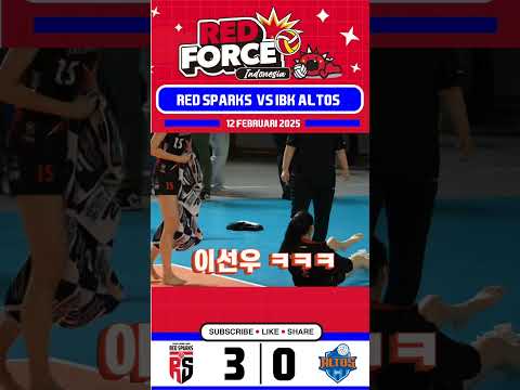 PARK HYE MIN DISMACK DOWN SEON WOO #parkhyemin #leeseonwoo #redsparks #shorts