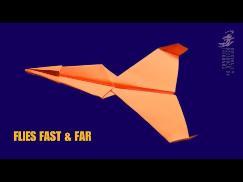 AWESOME PAPER AIRPLANE THAT FLIES FAR AND FAST | Star Jet