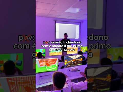 Pov: I tuoi ti chiedono come è andato il primo giorno di Scuola