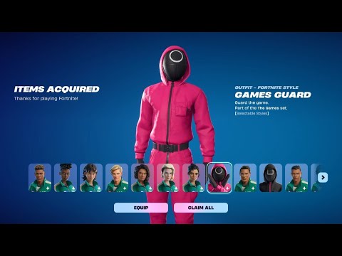 How To Get The New  Squid Game Skins in Fortnite! (Release Date)