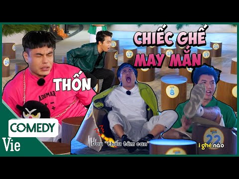 Trọn bộ những pha BẬT NGỬA của Dương Lâm, HIEUTHUHAI với game CHIẾC GHẾ MAY MẮN | 2 Ngày 1 Đêm