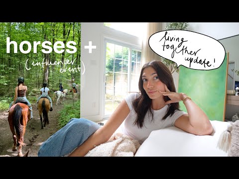 VLOG: riding horses & one month living together update …