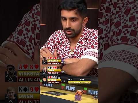 VIKKSTAR123 ELIMINATES ZACH JUSTICE & BEATS POKER PRO BRAD OWEN IN 3 WAY ALL-IN