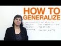 Understanding Generalization in Communication