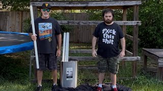 Opening Pokémon card packs & Getting hit with 5 light tubes ( AEW JON MOXLEY STYLE )  