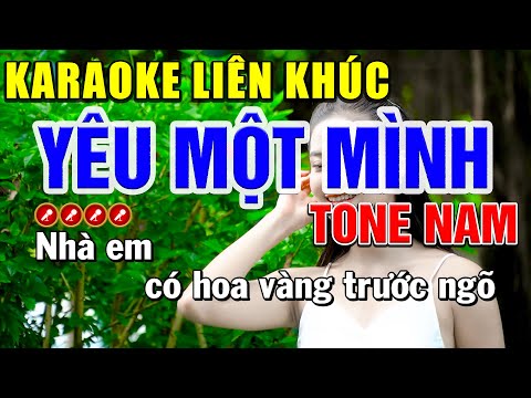 YÊU MỘT MÌNH Karaoke Tone Nam | Mai Phạm Karaoke