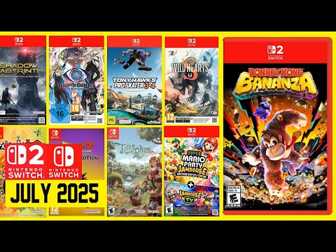 15 EPIC Nintendo Switch 2 & 1 Games Coming JULY 2025
