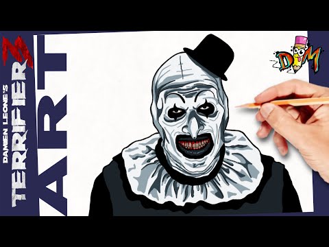 Como Dibujar al payaso Art de Terrifier | paso a paso | how to draw art the clown from terrifier 3