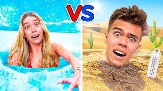 DESAFÍO CALIENTE vs FRÍO para Nastya y Artem !