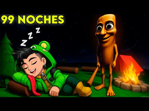 SOBREVIVI 99 NOCHES BOSQUE con LOS BRAINROT ANIMALES ITALIANOS en ROBLOX 🐸 SIMBA