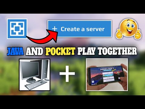 How To Play java And Pocket Edition Player Together | Aternos Server | Tutorial