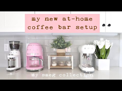 At Home Coffee Bar Tour | Smeg Collection | Coffee Bar Ideas