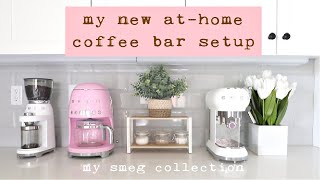 At Home Coffee Bar Tour | Smeg Collection | Coffee Bar Ideas