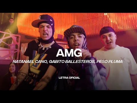 Natanael Cano, Gabito Ballesteros, Peso Pluma – AMG (Lyric Video) | CantoYo