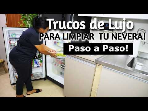 🟣 Cómo Limpiar TU NEVERA (Refrigerador) por DENTRO y por FUERA en SEGUNDOS?! | Vlogs de Ama de Casa