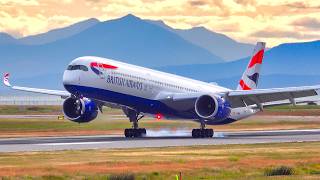 1 HOUR PLANE SPOTTING at VANCOUVER Airport from CLOSE UP | 4K | Aircraft LANDINGS & TAKEOFFS at YVR