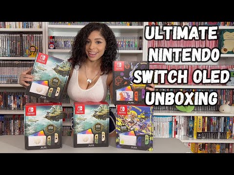 Ultimate Nintendo Switch OLED Unboxing Zelda Tears of the Kingdom