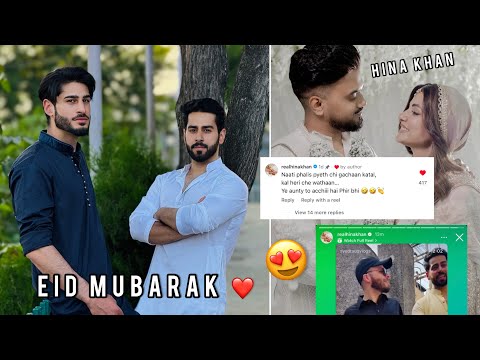 Eid Vlog | Hina Khan liked our Eid Video 😍