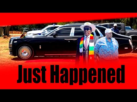 WATCH LIVE; DRAMA! Mnangagwa Pulls Up In A Rolls Royce @ Precabe With Tagwirei & Chivhayo,