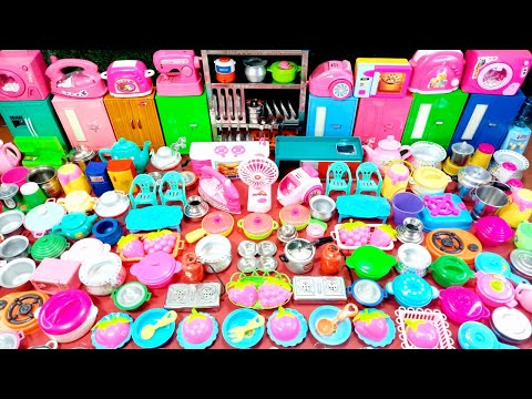 8 Minutes Satisfying with Unboxing Mini Pink Toys Hello Kitty Kitchen Set |ASMR Playset Installation