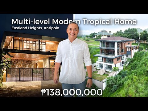 House Tour 382 | Multi-level Modern Tropical Home For Sale in Eastland Heights, Antipolo