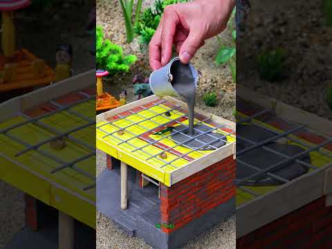How Would Your DREAM House Look With a Garage? Built with Mini Bricks!#miniature #garage