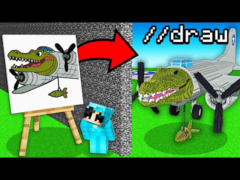 I Cheated With //DRAW In a BOMBARDINO CROCODILO Build Challenge!