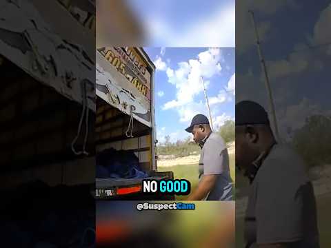 Truck driver has something hiding in his truck #suspectcam #police #cops #crime