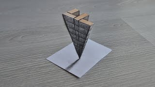easy 3d drawing F letter on paper for beginner - how to draw 3d