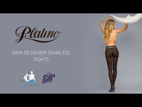 Platino Sinn 50 Denier Seamless Tights | Deep Waistband Tights
