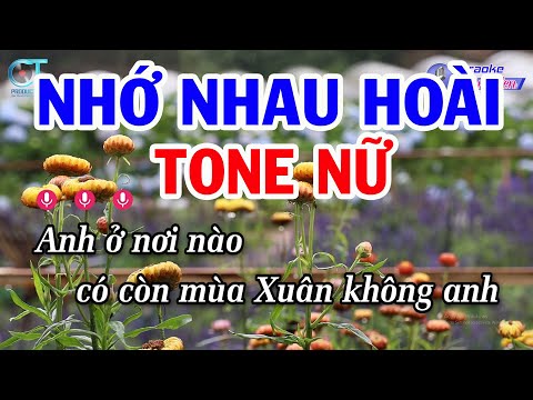 Karaoke Nhớ Nhau Hoài Tone Nữ Em | Nhạc Sống Mới || Karaoke Đồng Sen