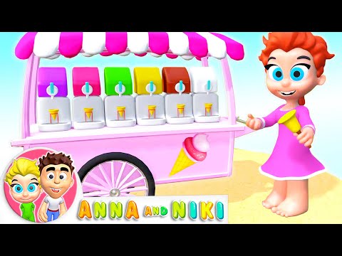 Mommy's Ice Cream Shop | Anna and Niki - Funny Story for Kids