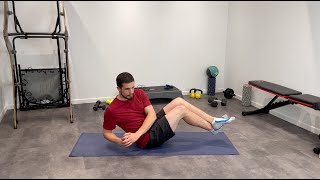 Rotation russe avec jambes relevées