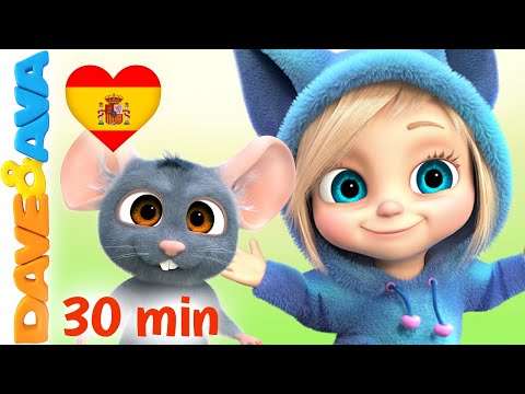 🙃 Hickory Dickory Dock y Más Canciones Infantiles | La Niña Mufete | Dave and Ava en Español 🙃
