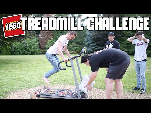 Lego Treadmill Challenge (Running On Lego) | WheresMyChallenge