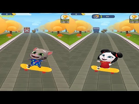 Talking Tom Gold Run Snake Off Tom VS LUCKY ANGELA CATCHTHE RACCOON Boss Fight Chasing for Snakes