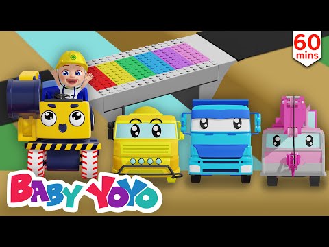 The Colors Song (Buliding Bridge) + more nursery rhymes & Kids songs -Baby yoyo