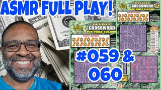 A.S.M.R. PLAY | Deluxe Crossword | Md LOTTERY SCRATCH OFF TICKETS #scratchers #asmrsounds 059 & 060
