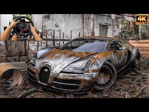 rebuild a Bugatti Veyron | Forza Horizon 5 | Logitech g29 gameplay